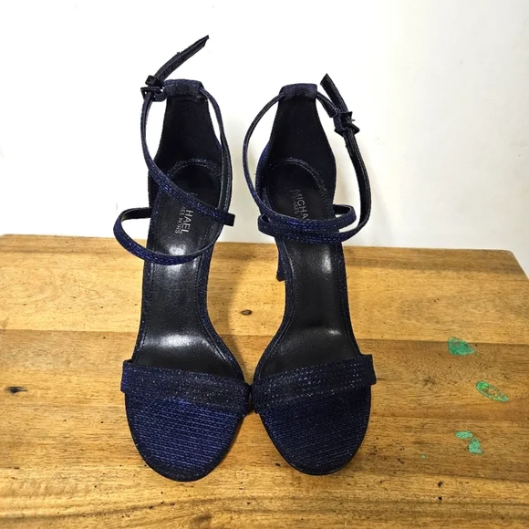 Michael Kors Antonia Sandal Glitter Lurex Size 7.5 - Picture 4 of 16